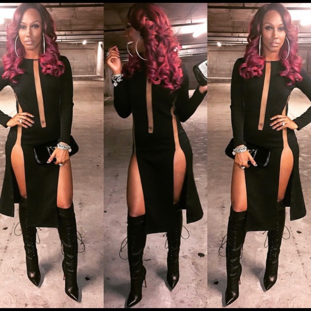 High split dress